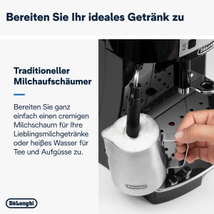 Espressor automat DeLonghi Magnifica S ECAM22110B Negru Sistem spumare lapte - Img 4