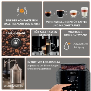 Espressor automat Krups Essential EA816031 Negru Functie 2 cesti Display LCD - Img 9