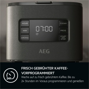 Espressor cafea AEG Deli 5, 1,25 l, 1000 W, Anthrazit - Img 2