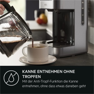 Espressor cafea AEG Deli 5, 1,5 l, Timer programabil, Inox - Img 7