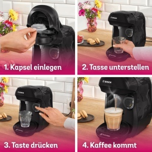 Espressor cafea Bosch Tassimo TAS102E, 1400 W, negru, 70 bauturi - Img 6