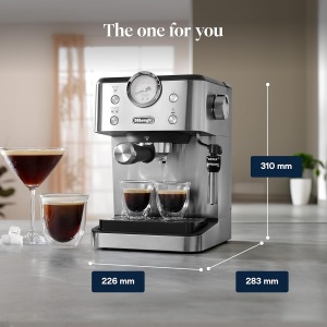 Espressor cafea DeLonghi Classic EM450.M, 15 Bar, 1.7L, Metal - Img 7