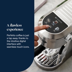 Espressor cafea DeLonghi Dedica Duo, 15 cm, metalic, cu spumator manual - Img 2