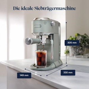 Espressor cafea DeLonghi Dedica Duo, manual, Cold Brew, verde - Img 10