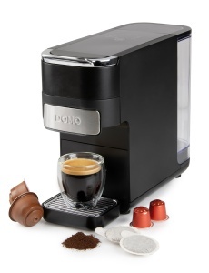 Espressor cafea DOMO DO748K 4-in-1, 1.5L, Touch, pentru Nespresso si Dolce Gusto