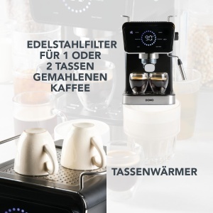 Espressor cafea DOMO DO757K 20 Bar, 1.5 L, Touchscreen - Img 5