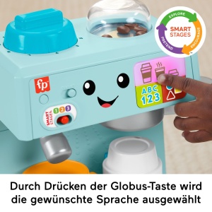 Espressor cafea Fisher-Price cu 10 accesorii, 100 melodii, multilingv - Img 3