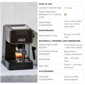 Espressor cafea Gaggia Espresso Evolution Black, PID, 53 mm, Made in Italy - Img 5
