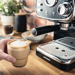 Espressor cafea Gastroback 42615, 1100 Watt, 1.2 L, NegruSilver - Img 6