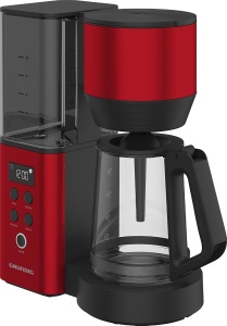 Espressor cafea Grundig KM 8440, 1,25 litri, 1000W, rosu