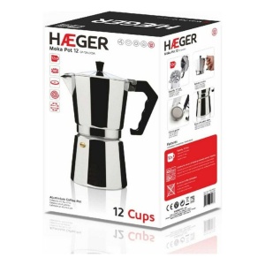 Espressor cafea Haeger CP-09A.008A Aluminium, potrivit pentru toate tipurile de plite - Img 4