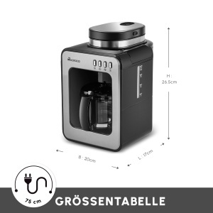 Espressor cafea Karaca Grindmaestro, 0,56L, 600W, Inox - Img 2
