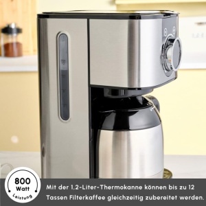 Espressor cafea Karaca Series 2303, 1.2L, cu timer si functie de mentinere a caldurii - Img 5