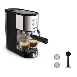 Espressor cafea Krups Virtuoso Essential, 15 bar, inox, design compact