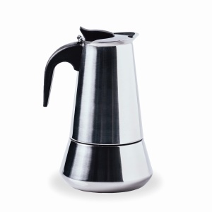 Espressor cafea Lacor 62033, 4 cesti, inox, compatibil inductie