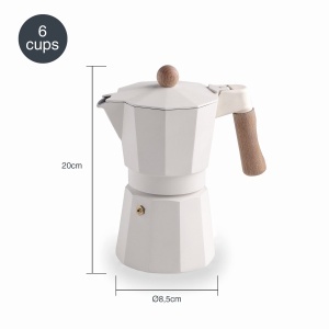 Espressor cafea Lacor 62096, 6 cesti, inductie, alb mat - Img 2