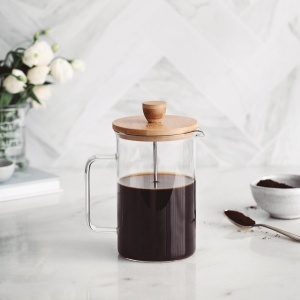 Espressor cafea Lacor 62161, 1L, 8 cesti, inox si bambus - Img 6
