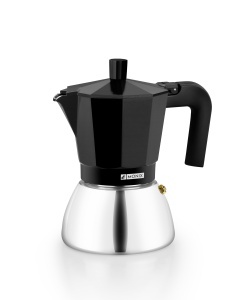 Espressor cafea Monix Induction Inox din inox, capacitate mare, culoare neagra