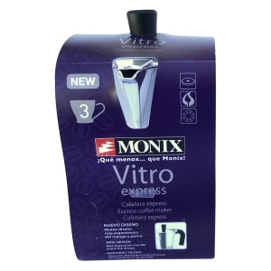 Espressor cafea Monix Vitro Express, 3 cesti, aluminiu, design clasic - Img 3
