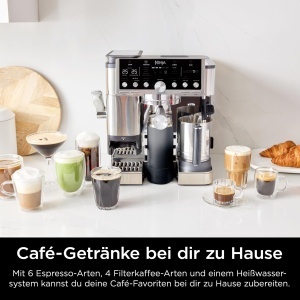 Espressor cafea Ninja Luxe Pro ES701EU, 3-in-1, cu 5 setari de spumare, argintiu - Img 9