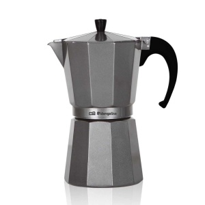 Espressor cafea Orbegozo KFS 1220, capacitate 12 cesti, aluminiu, maner ergonomic