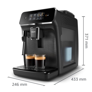 Espressor cafea Philips 2200, Negru, cu spumator de lapte, 2 specialitati - Img 12