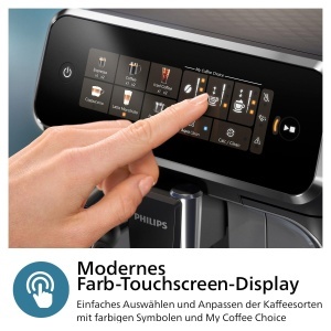 Espressor cafea Philips 3300 Series EP334790, 6 bauturi, Touchscreen, Negru - Img 4