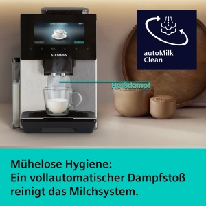 Espressor cafea Siemens EQ900 iAroma, personalizare, display tactil 6.8, argintiu - Img 6