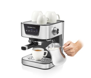 Espressor cafea Tescoma PRESIDENT, cu sistem de spumare, din inox, 2 cani - Img 2