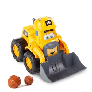 Excavator Caterpillar 25cm cu lumini si sunete, pentru copii de 2 ani - Img 3