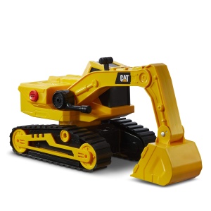 Excavator cu lumini si sunete CAT Power Hauler, interactiv, pentru copii de la 3 ani