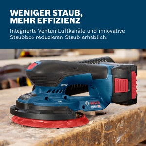 Excentric cu bateria Bosch GEX 18V-150-3, 18V, Ergonomie excelenta, 3 mm oscilatie - Img 4