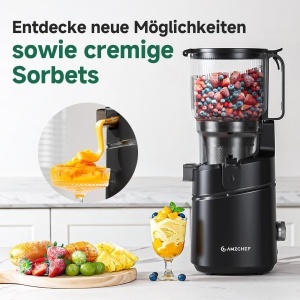 Extractor de suc AMZCHEF, 150 mm, motor 250 W, capacitate 2 litri - Img 9