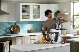 Extractor de suc Kenwood AT641, inox, capacitate 1L, pentru Cooking Chef KM 070 - Img 5