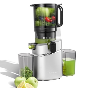 Extractor de sucuri AMZCHEF SJ-036, 250W, 1,8L, argintiu