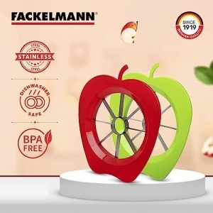 Fackelmann 42015 Taietor de Mere si Pere Otel Inoxidabil Rosu sau Verde - Img 4