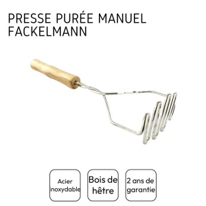 Fackelmann 521417 Presa manuala pentru cartofi si legume otel inoxidabil si lemn 29x95x55 cm - Img 4