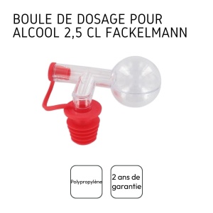Fackelmann Bouchons Doseurs Capac Dozator pentru Alcool Rosu 25 cl - Img 4