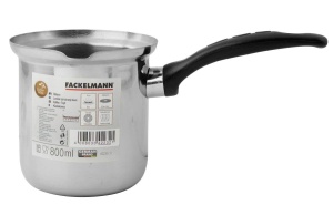 Fackelmann Cafea si Milchtopf 800ml NegruArgintiu Otel Inoxidabil - Img 2