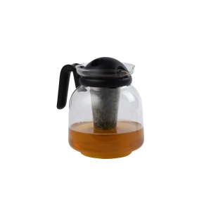 Fackelmann Cana de Cafea 15L Sticla Negru Transparent Rezistenta la Microunde - Img 2