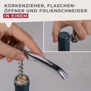 Fackelmann Doublepull Korkenzieher Essential 3 in 1 Otel Inoxidabil Argintiu - Img 4