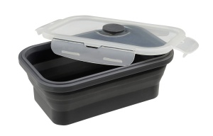 Fackelmann Lunchbox din Silikon 540ml Gri Compacta si Multifunctionala - Img 5