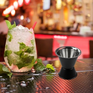 Fackelmann Specter Cocktail Messbecher 2cl4cl Negru Mat si Argintiu - Img 2