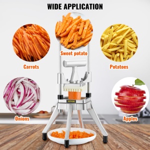 Feliator legume si fructe VEVOR lame din otel inoxidabil maner ergonomic baza antiderapanta - Img 6