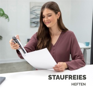 Fellowes Heftzange LX890 Metalic Antibacterian Capacitate 40 Foi - Img 3