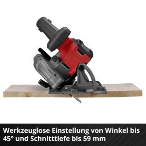Ferastrau circular cu acumulator Einhell TP-CS 18165 Li BL, 18 V, motor fara perii, lama 165 mm - Img 7