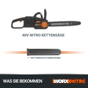 Ferastrau electric cu acumulator WORX WG385E.9, 40V, 40 cm, fara acumulator si incarcator - Img 8