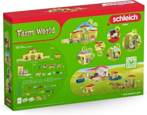 Ferma cu Hens si Boxa pentru Ponei Schleich 72224 123 Piese - Img 9