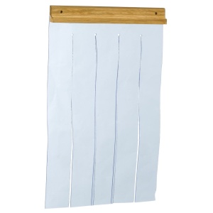 Ferplast Perdea de usa pentru custi Domus Small si Baita 60 usa pentru custi exterioare lamele PVC transparente impermeabile protectie impotriva vantu