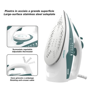 Fier de calcat Beper SteamPro 300, 2200 W, rezervor 300 ml, sistem anti-calcar - Img 3